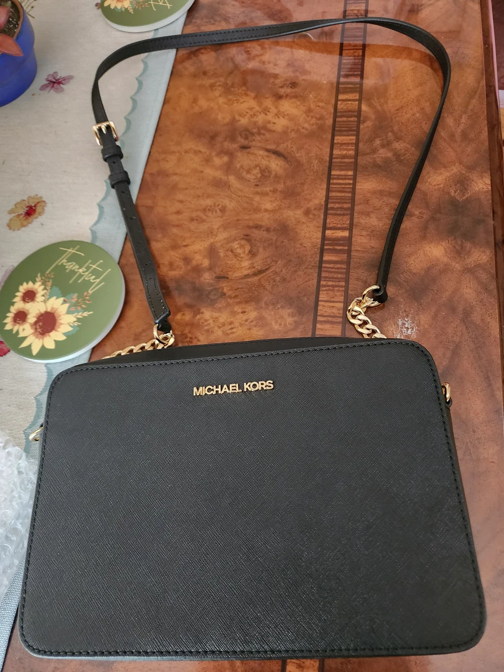 🖤NWOT Michael Kors Jet Set East West Crossbody – Black